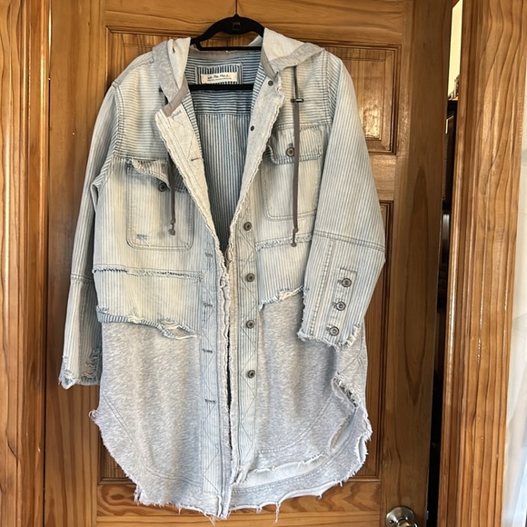 Free People Denim Duster size xs - Picture 5 of 9